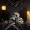 Bag of Skulls Halloween Decorations - 6" - Set of 3